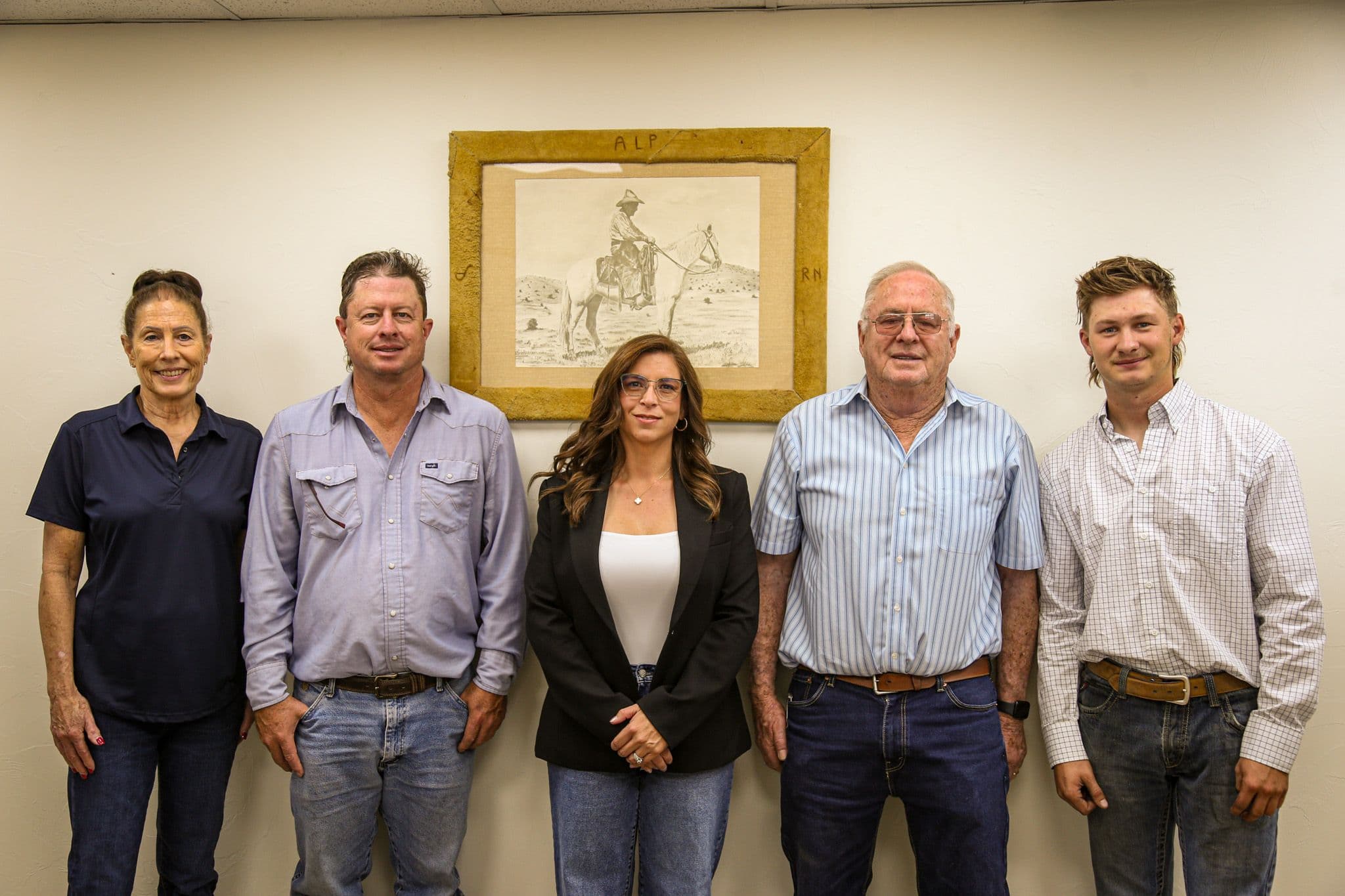 The Alfadale family and team together in Artesia, New Mexico